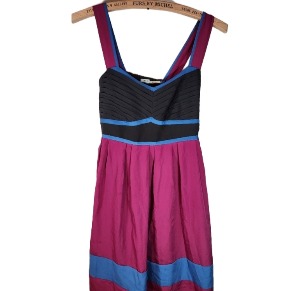 Bold Kimchi blue small mini with adjustable straps colorblock